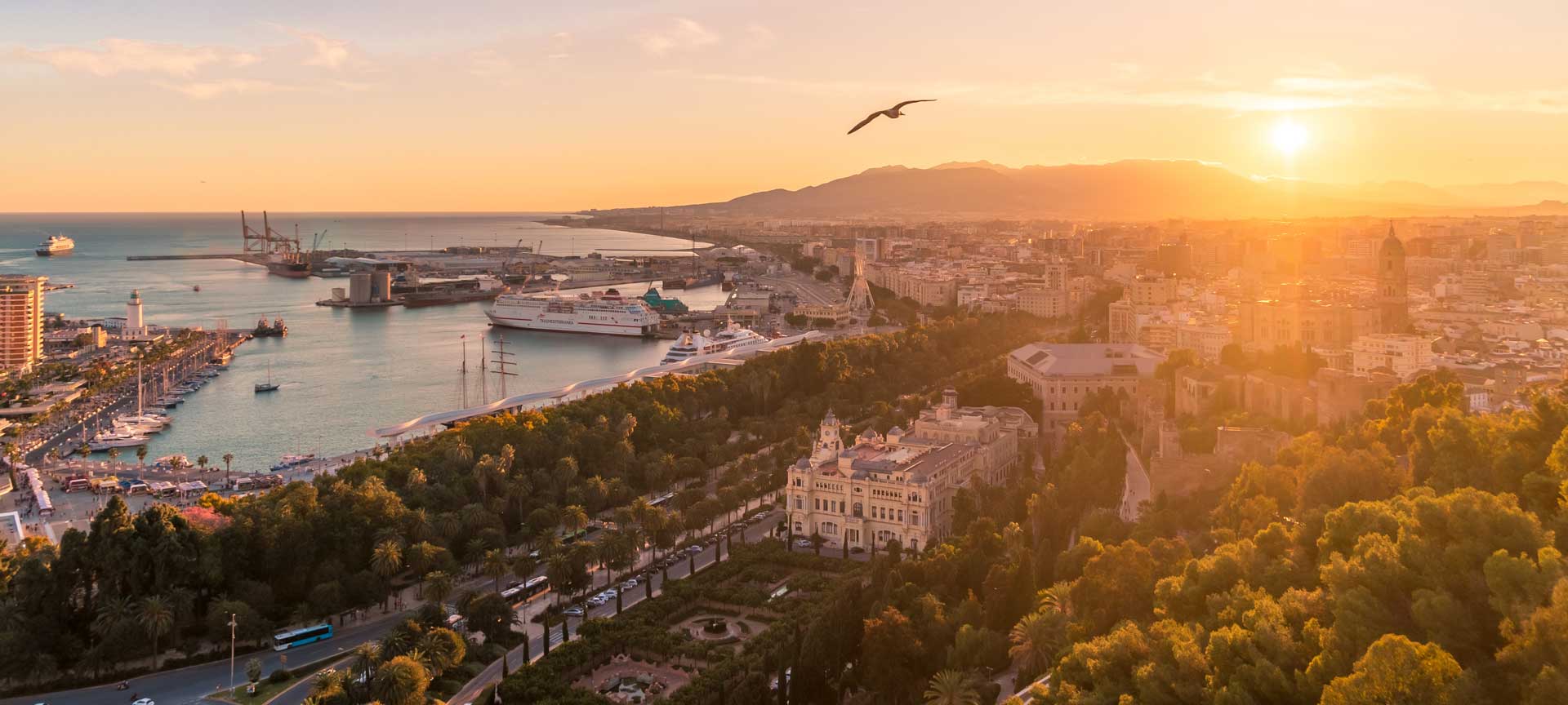 Barcelona harbour in Spain