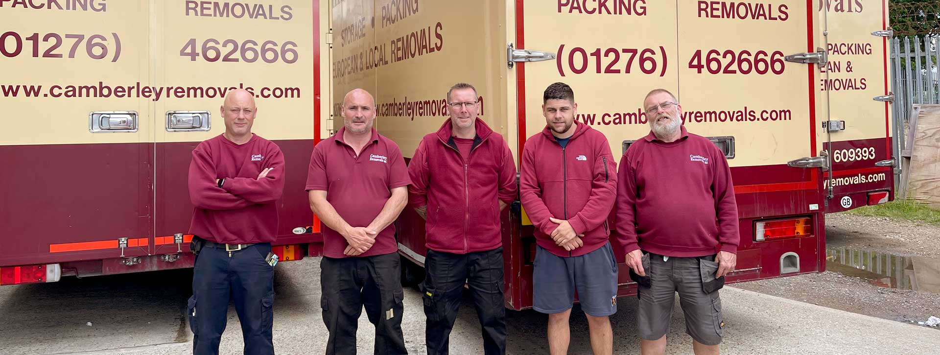 The Camberley Removals moving team