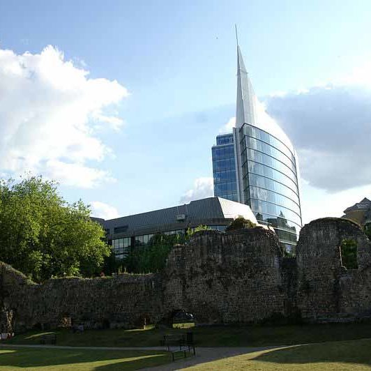 Reading view from Forbury Gardens